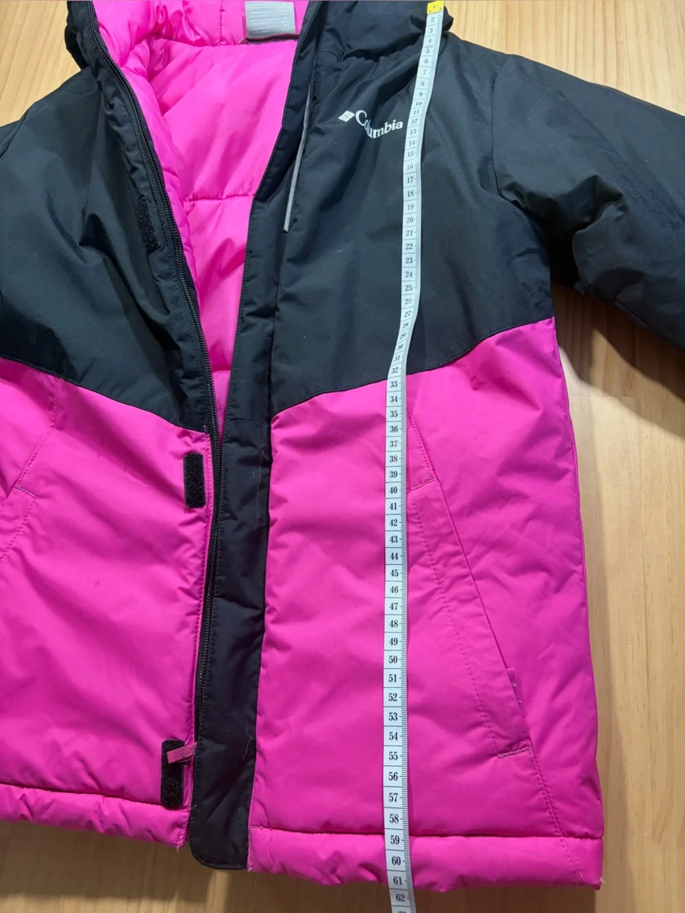 Columbia Black and Hot Pink Kids Puffer Jacket W
